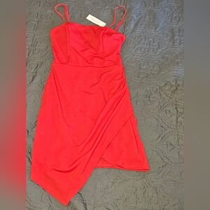 Red strappy dress NWT